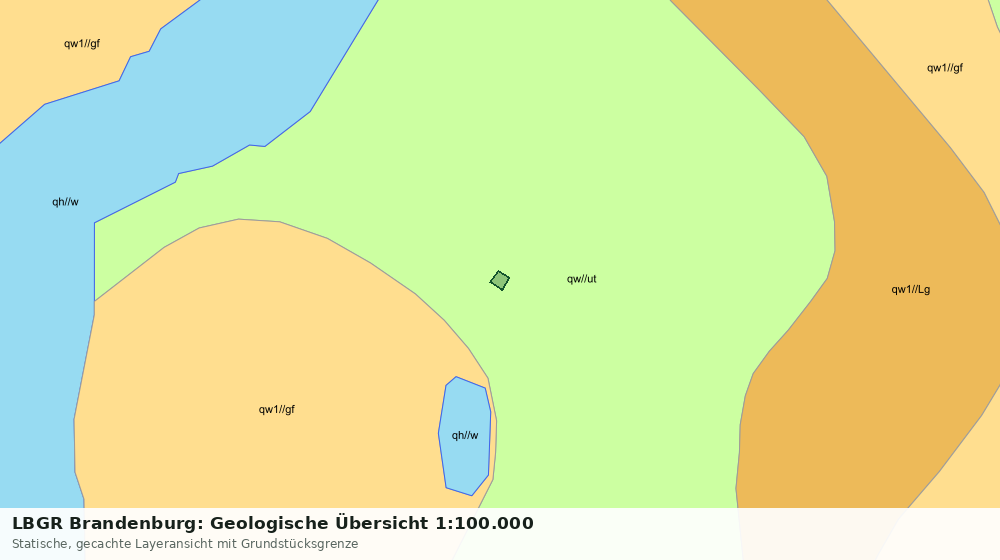 Statische Kartenansicht: LBGR Brandenburg: Geologische Übersicht 1:100.000