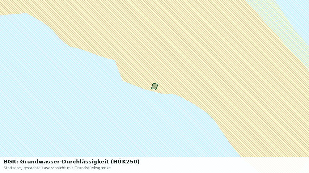 Statische Kartenansicht: BGR: Grundwasser-Durchlässigkeit (HÜK250)