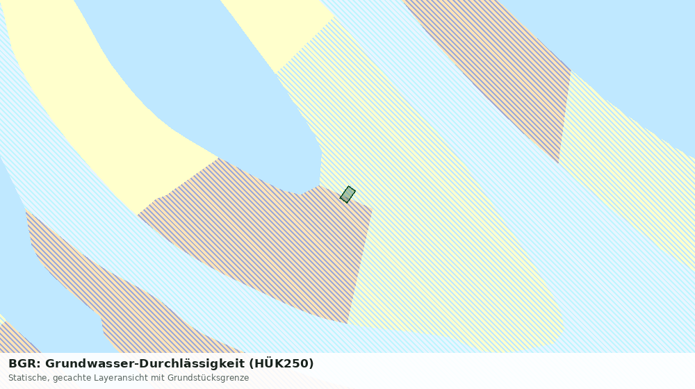 Statische Kartenansicht: BGR: Grundwasser-Durchlässigkeit (HÜK250)