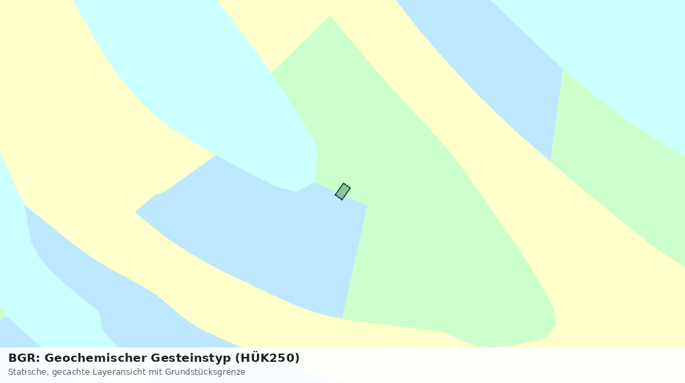 Statische Kartenansicht: BGR: Geochemischer Gesteinstyp (HÜK250)
