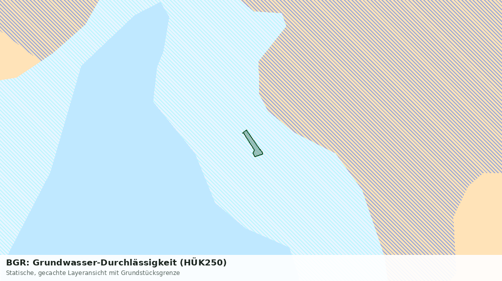 Statische Kartenansicht: BGR: Grundwasser-Durchlässigkeit (HÜK250)
