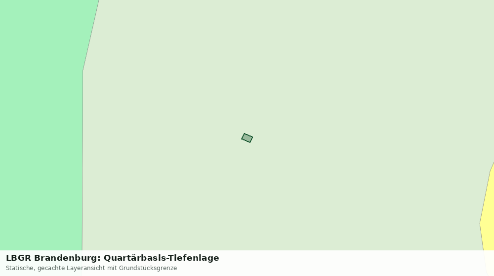 Statische Kartenansicht: LBGR Brandenburg: Quartärbasis-Tiefenlage