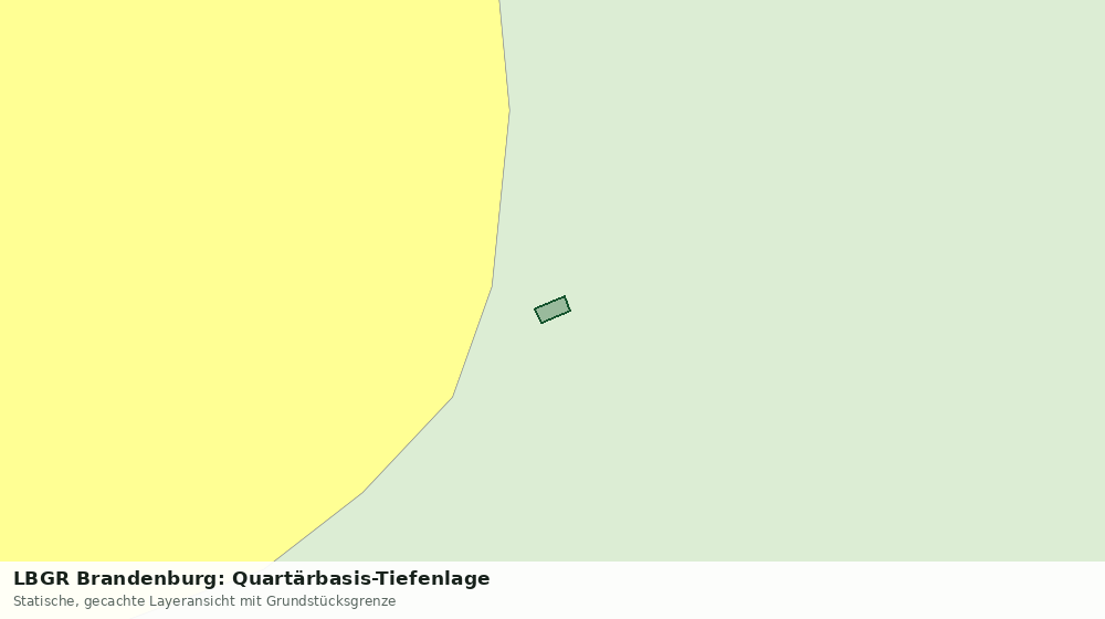 Statische Kartenansicht: LBGR Brandenburg: Quartärbasis-Tiefenlage