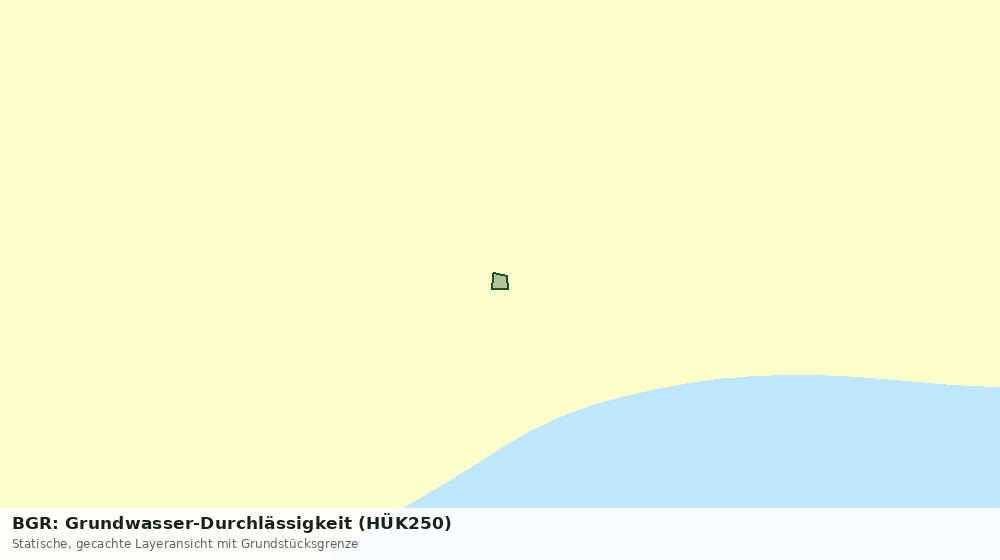 Statische Kartenansicht: BGR: Grundwasser-Durchlässigkeit (HÜK250)