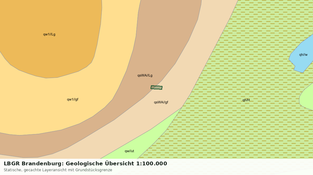 Statische Kartenansicht: LBGR Brandenburg: Geologische Übersicht 1:100.000