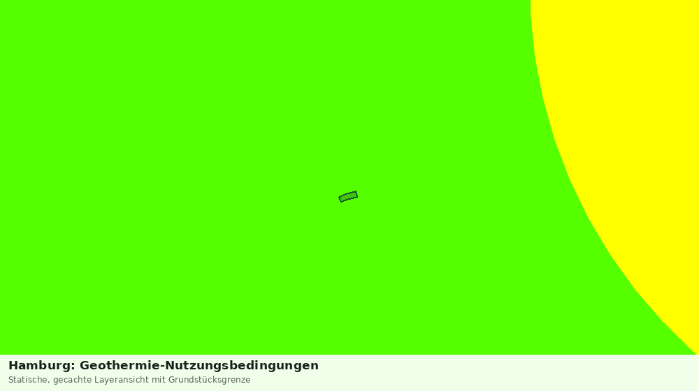 Statische Kartenansicht: Hamburg: Geothermie-Nutzungsbedingungen
