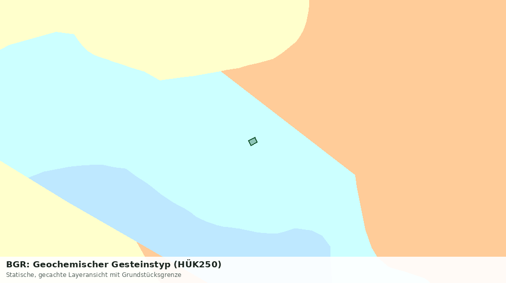 Statische Kartenansicht: BGR: Geochemischer Gesteinstyp (HÜK250)