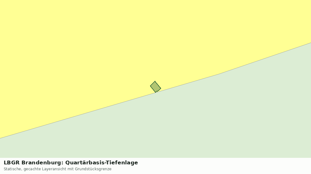 Statische Kartenansicht: LBGR Brandenburg: Quartärbasis-Tiefenlage