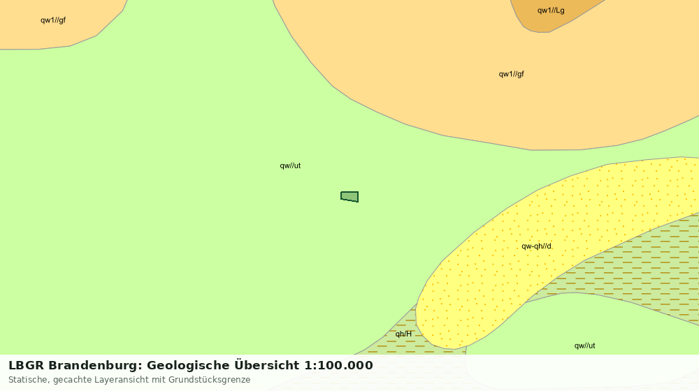 Statische Kartenansicht: LBGR Brandenburg: Geologische Übersicht 1:100.000
