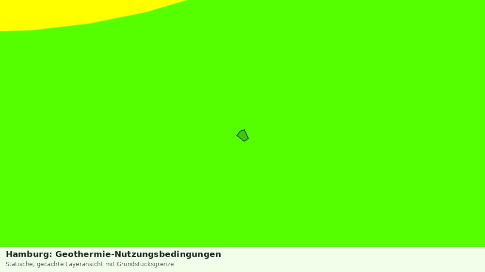 Statische Kartenansicht: Hamburg: Geothermie-Nutzungsbedingungen