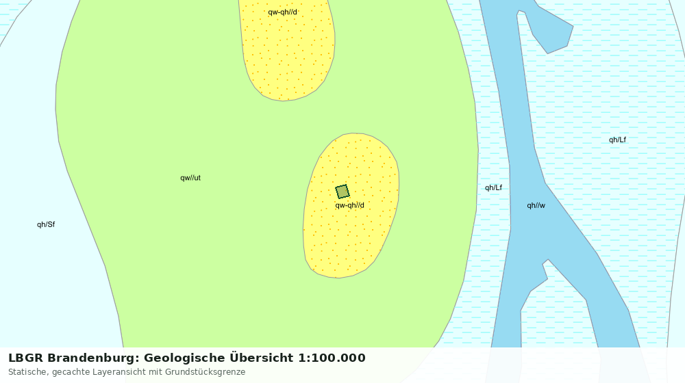 Statische Kartenansicht: LBGR Brandenburg: Geologische Übersicht 1:100.000