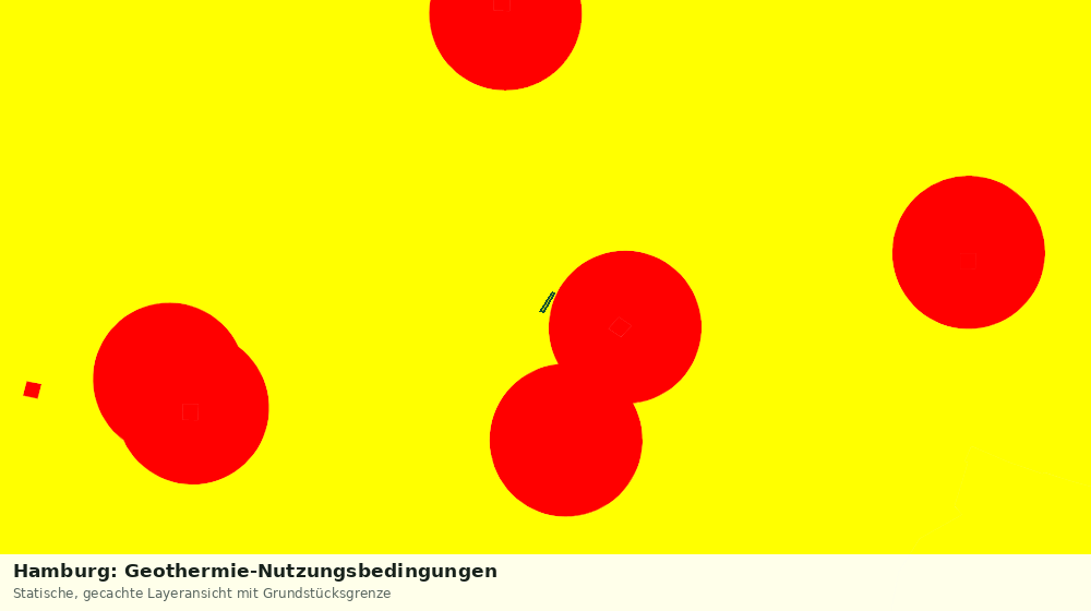 Statische Kartenansicht: Hamburg: Geothermie-Nutzungsbedingungen
