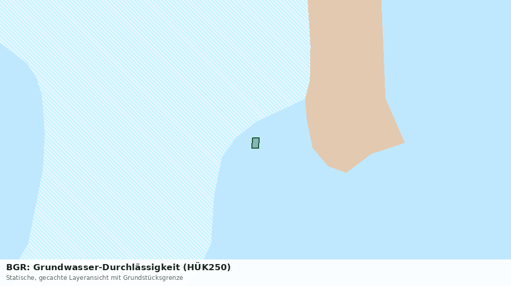 Statische Kartenansicht: BGR: Grundwasser-Durchlässigkeit (HÜK250)