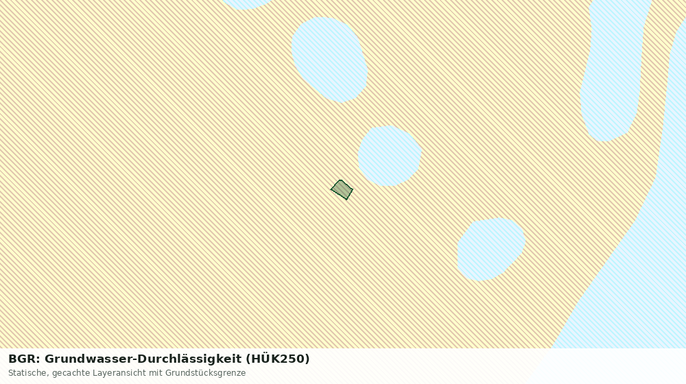 Statische Kartenansicht: BGR: Grundwasser-Durchlässigkeit (HÜK250)