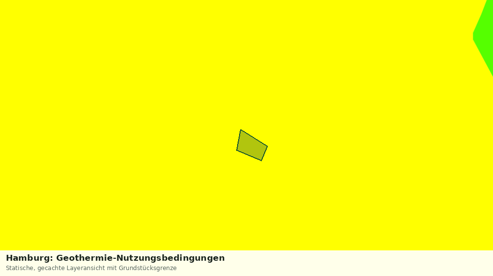 Statische Kartenansicht: Hamburg: Geothermie-Nutzungsbedingungen