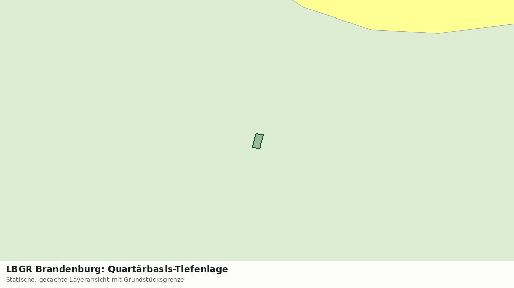 Statische Kartenansicht: LBGR Brandenburg: Quartärbasis-Tiefenlage