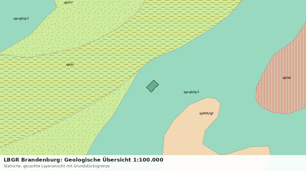 Statische Kartenansicht: LBGR Brandenburg: Geologische Übersicht 1:100.000