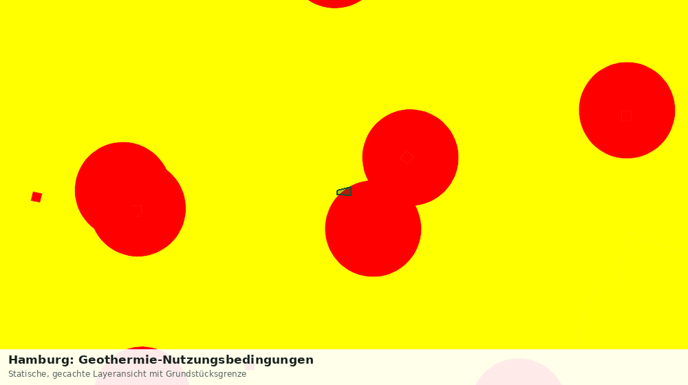 Statische Kartenansicht: Hamburg: Geothermie-Nutzungsbedingungen