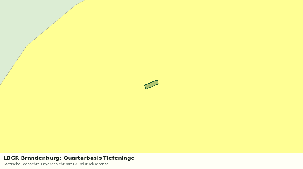 Statische Kartenansicht: LBGR Brandenburg: Quartärbasis-Tiefenlage