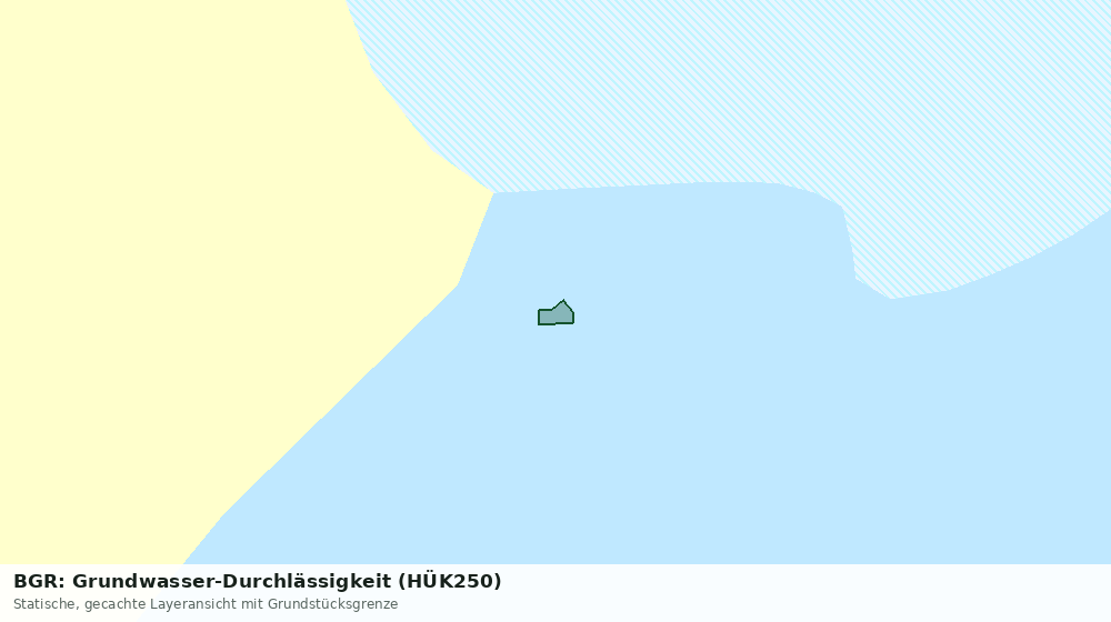 Statische Kartenansicht: BGR: Grundwasser-Durchlässigkeit (HÜK250)