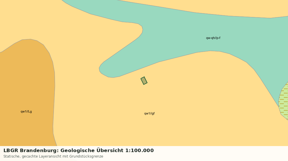 Statische Kartenansicht: LBGR Brandenburg: Geologische Übersicht 1:100.000