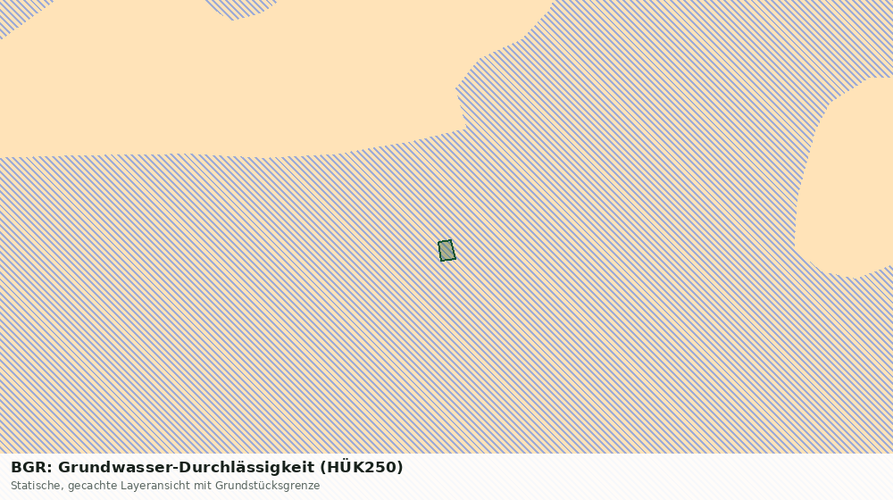 Statische Kartenansicht: BGR: Grundwasser-Durchlässigkeit (HÜK250)