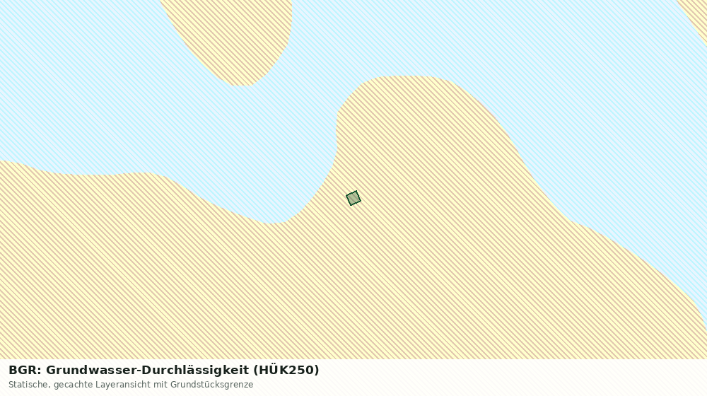 Statische Kartenansicht: BGR: Grundwasser-Durchlässigkeit (HÜK250)