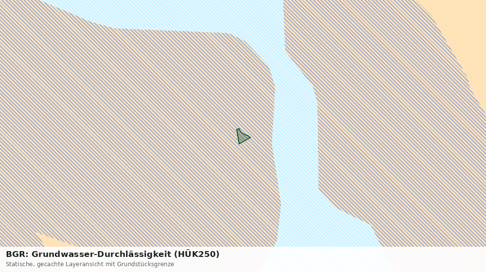 Statische Kartenansicht: BGR: Grundwasser-Durchlässigkeit (HÜK250)