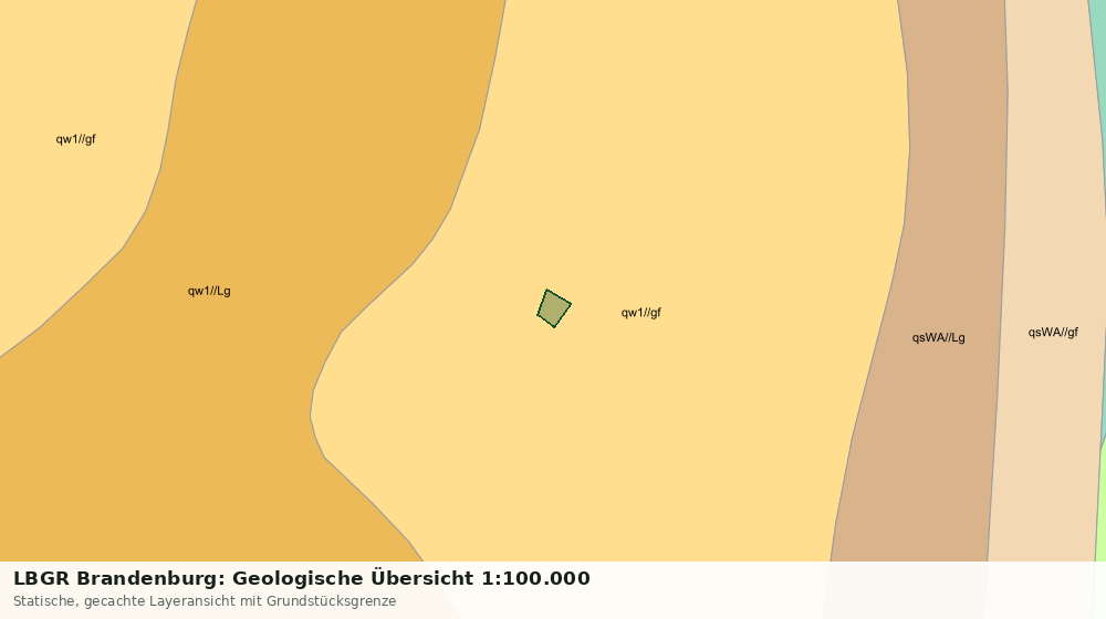 Statische Kartenansicht: LBGR Brandenburg: Geologische Übersicht 1:100.000