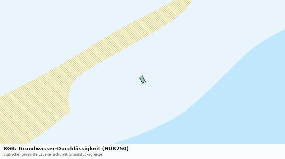 Statische Kartenansicht: BGR: Grundwasser-Durchlässigkeit (HÜK250)