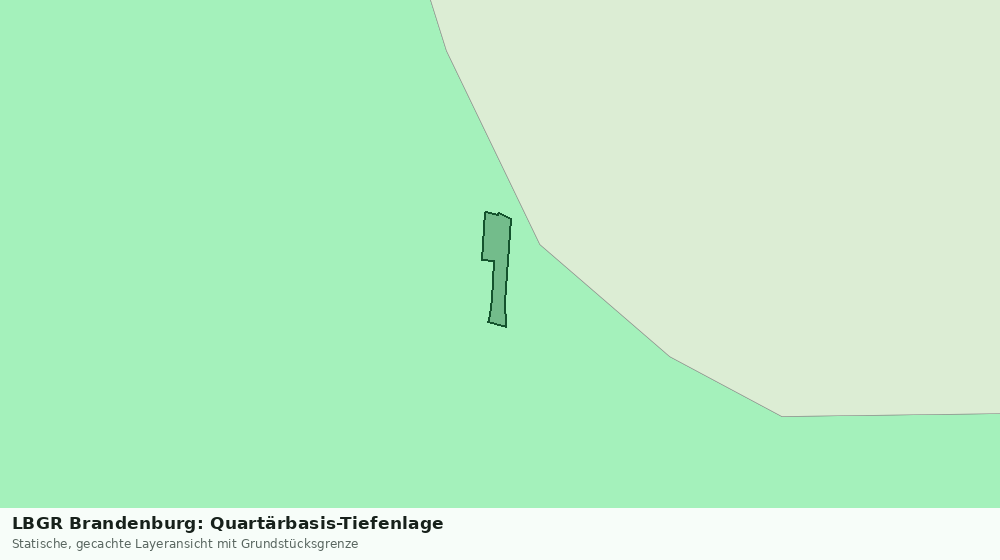 Statische Kartenansicht: LBGR Brandenburg: Quartärbasis-Tiefenlage