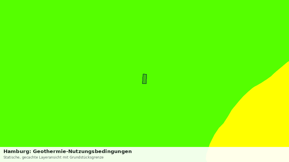 Statische Kartenansicht: Hamburg: Geothermie-Nutzungsbedingungen