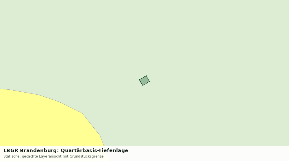 Statische Kartenansicht: LBGR Brandenburg: Quartärbasis-Tiefenlage
