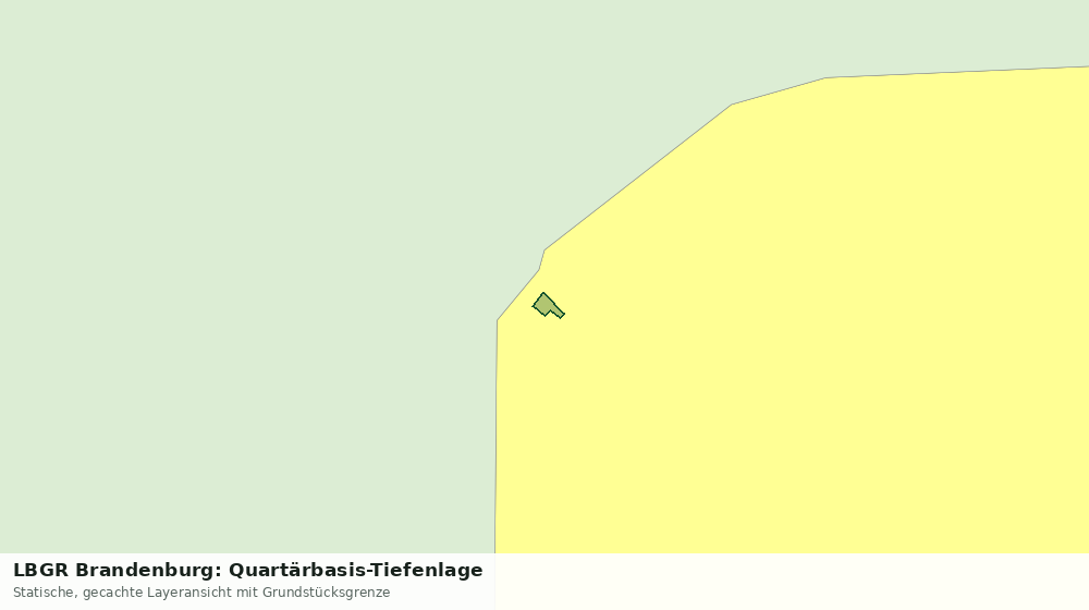 Statische Kartenansicht: LBGR Brandenburg: Quartärbasis-Tiefenlage