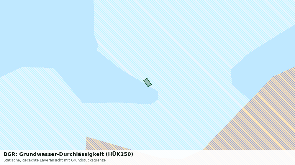 Statische Kartenansicht: BGR: Grundwasser-Durchlässigkeit (HÜK250)