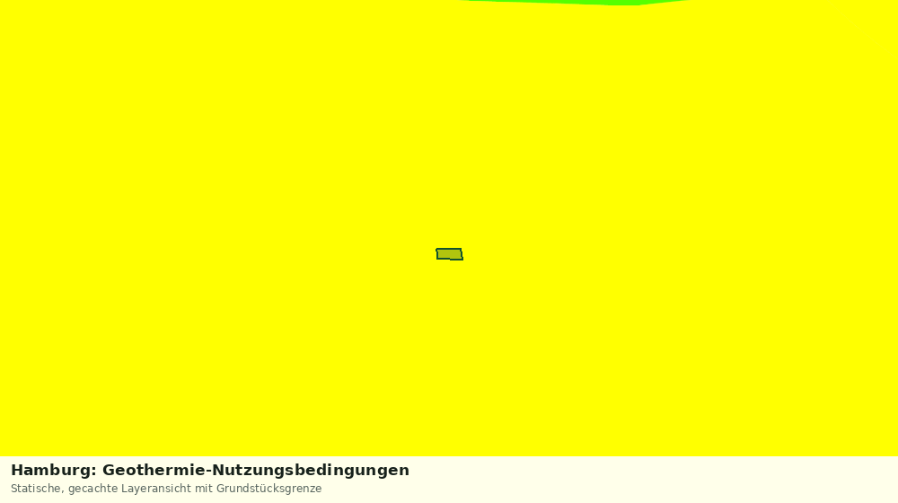 Statische Kartenansicht: Hamburg: Geothermie-Nutzungsbedingungen