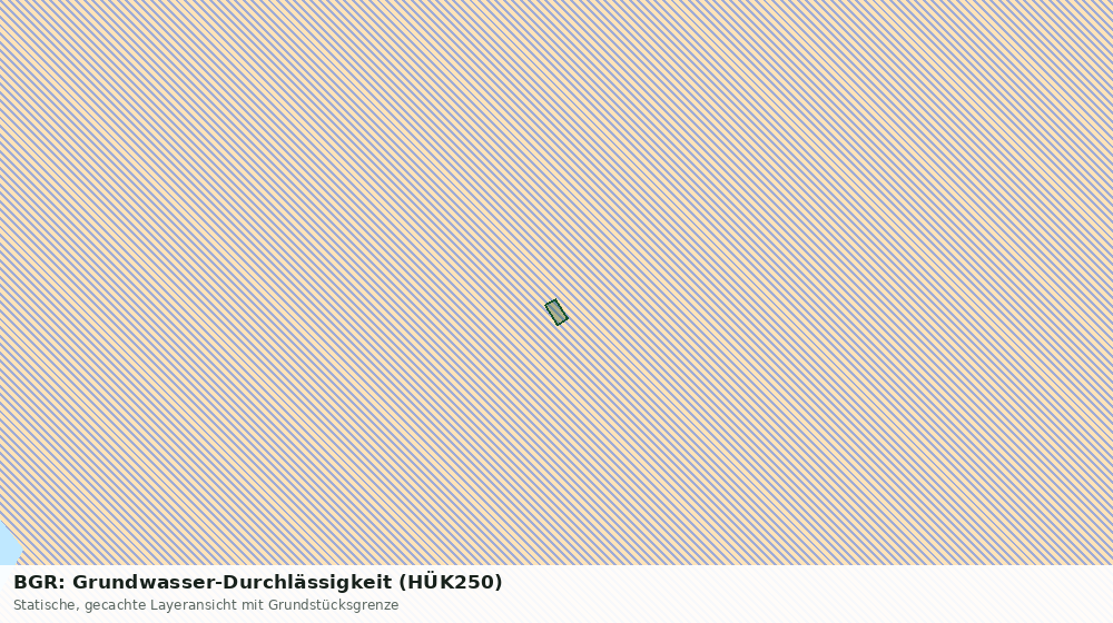 Statische Kartenansicht: BGR: Grundwasser-Durchlässigkeit (HÜK250)