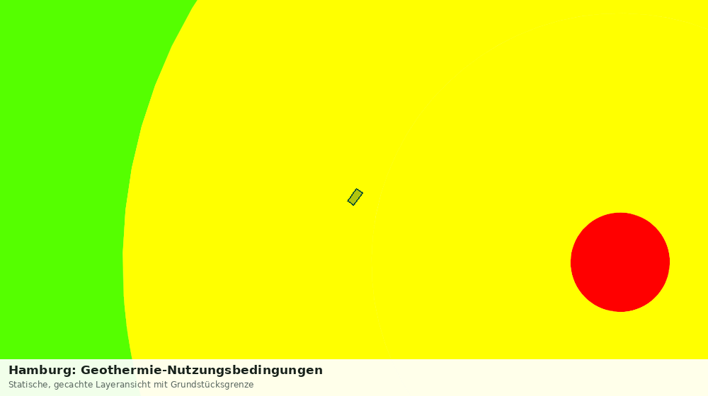 Statische Kartenansicht: Hamburg: Geothermie-Nutzungsbedingungen
