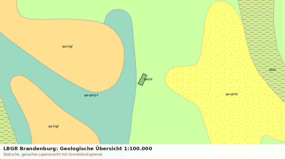 Statische Kartenansicht: LBGR Brandenburg: Geologische Übersicht 1:100.000