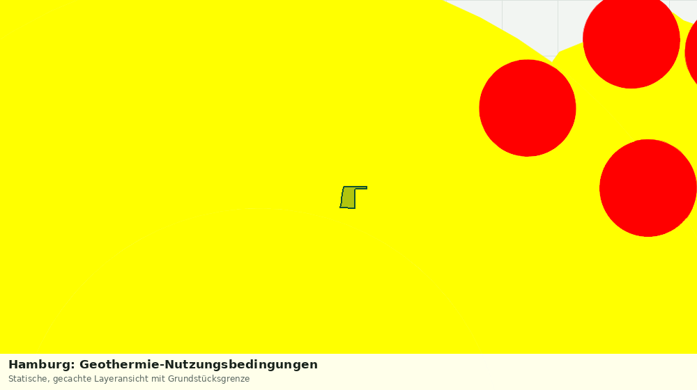 Statische Kartenansicht: Hamburg: Geothermie-Nutzungsbedingungen