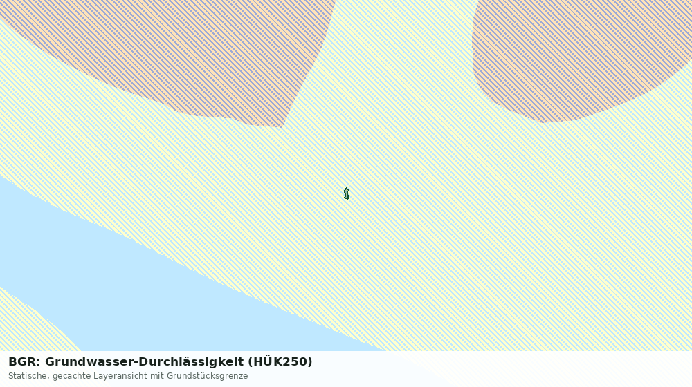 Statische Kartenansicht: BGR: Grundwasser-Durchlässigkeit (HÜK250)