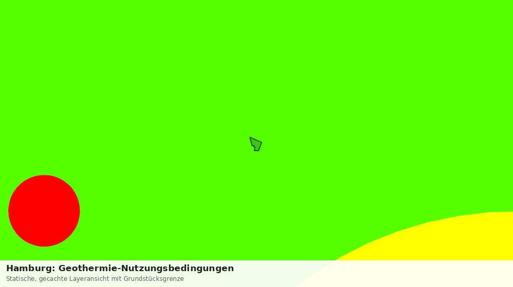 Statische Kartenansicht: Hamburg: Geothermie-Nutzungsbedingungen