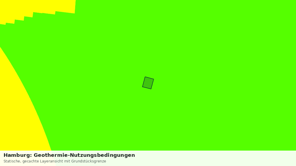 Statische Kartenansicht: Hamburg: Geothermie-Nutzungsbedingungen