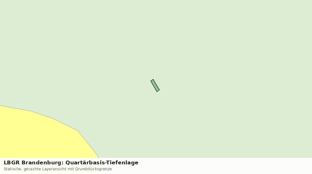 Statische Kartenansicht: LBGR Brandenburg: Quartärbasis-Tiefenlage