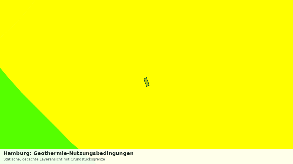 Statische Kartenansicht: Hamburg: Geothermie-Nutzungsbedingungen