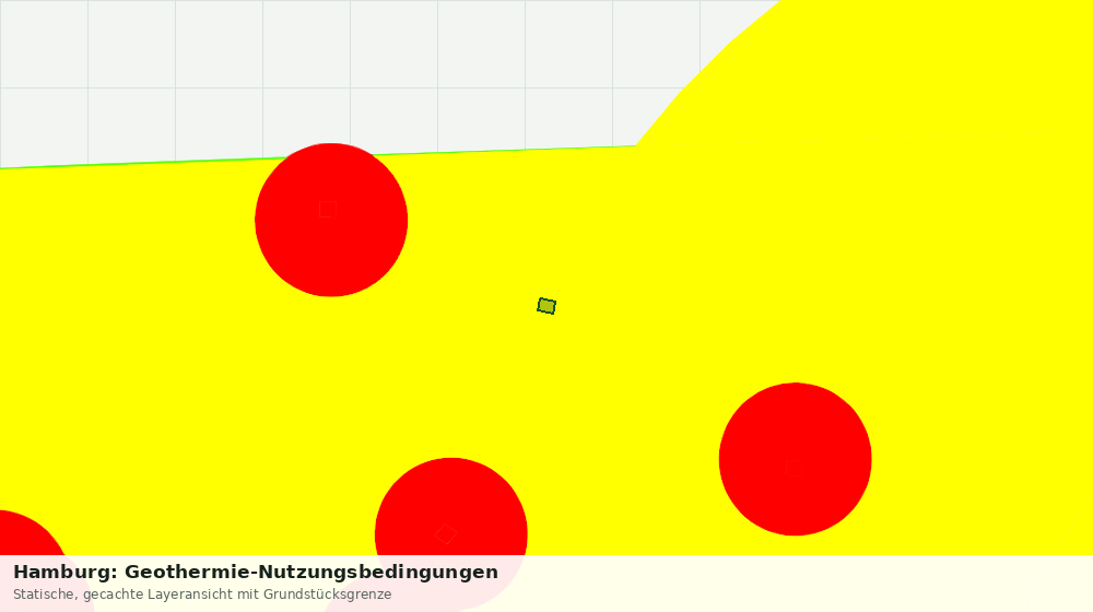 Statische Kartenansicht: Hamburg: Geothermie-Nutzungsbedingungen