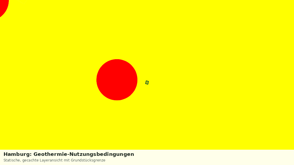 Statische Kartenansicht: Hamburg: Geothermie-Nutzungsbedingungen
