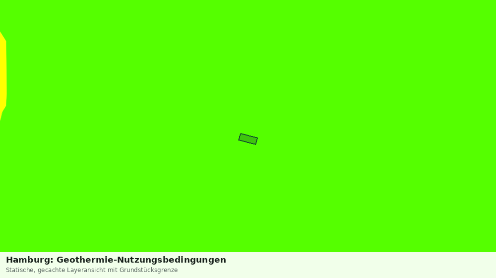Statische Kartenansicht: Hamburg: Geothermie-Nutzungsbedingungen