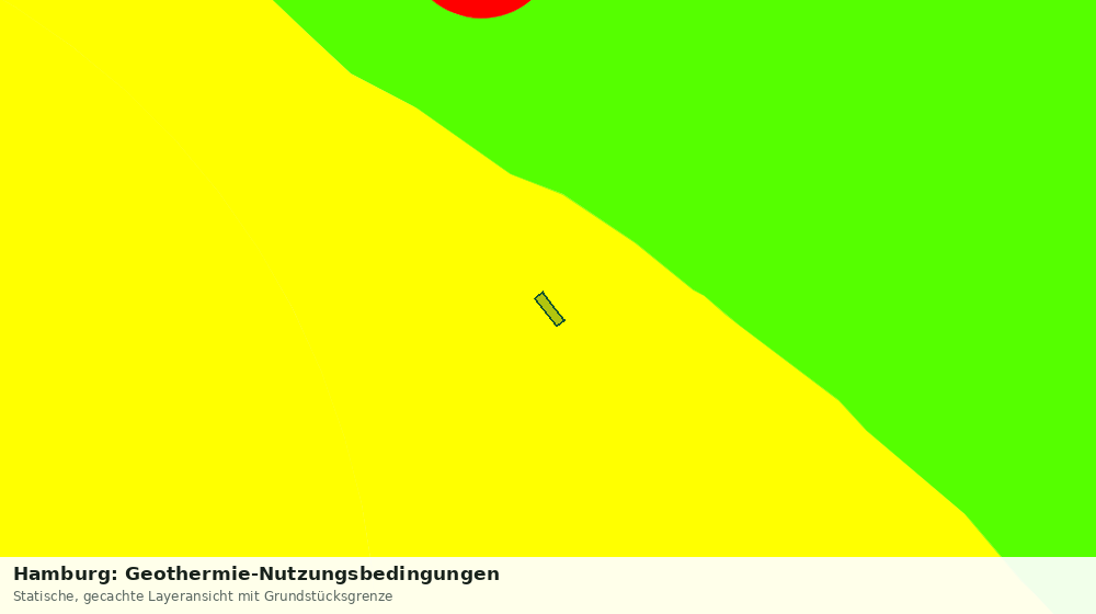 Statische Kartenansicht: Hamburg: Geothermie-Nutzungsbedingungen