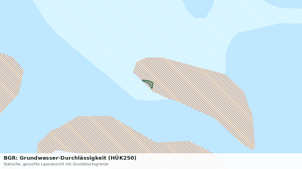 Statische Kartenansicht: BGR: Grundwasser-Durchlässigkeit (HÜK250)